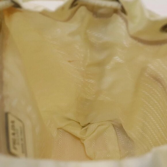 PRADA Backpack Nylon White Silver Auth 138353 - Picture 12 of 16